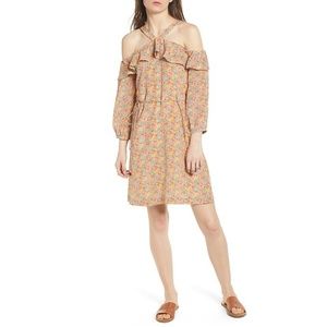 Madewell Floral Cold Shoulder Ruffle Dress Size 4